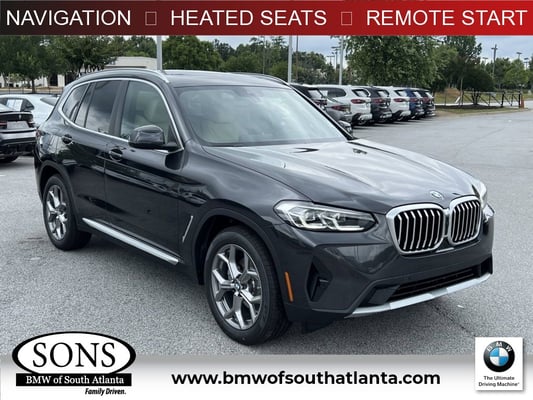 New 2023 BMW X3 sDrive30i With Navigation